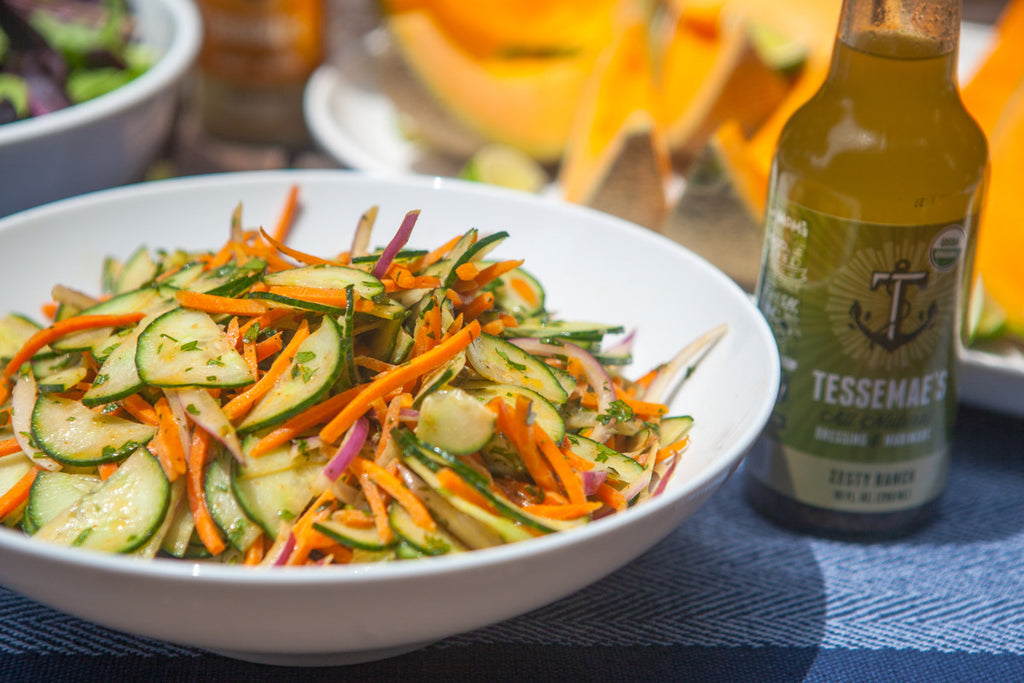 Spicy Cucumber & Carrot Salad