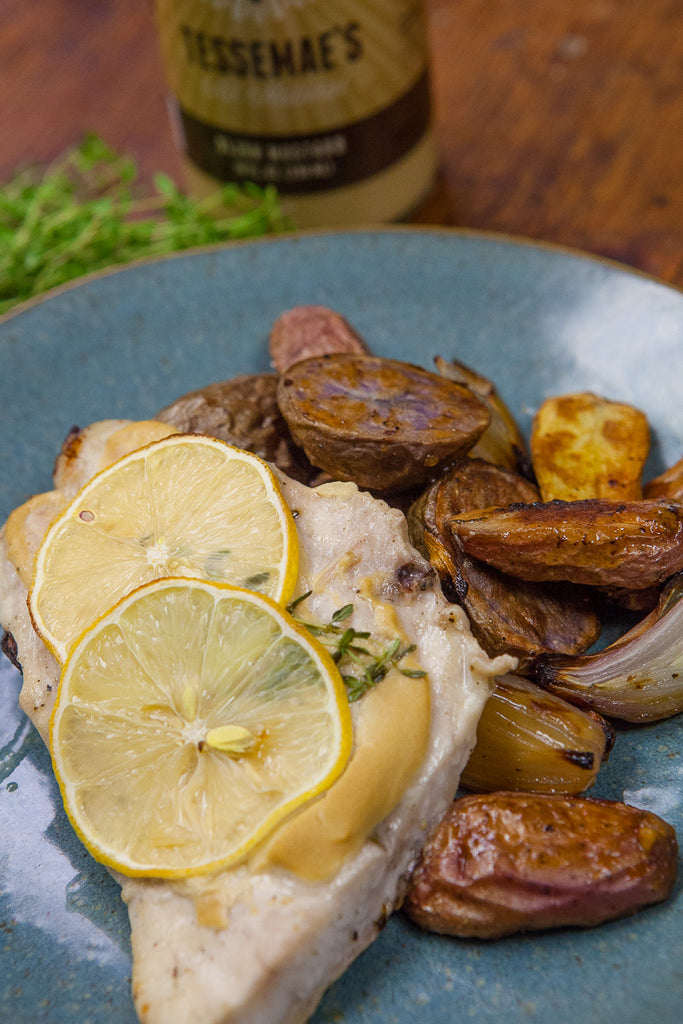 Dijon Roasted Rockfish & Potatoes