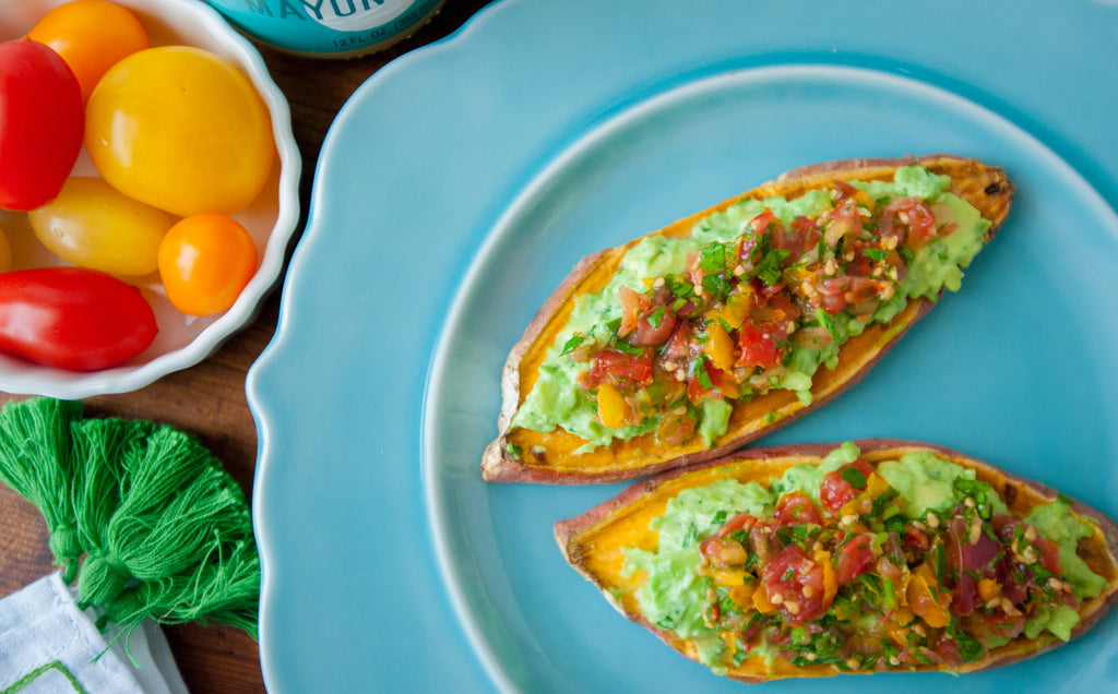 Sweet Potato “Toast” with Guacamole & Fresh Salsa