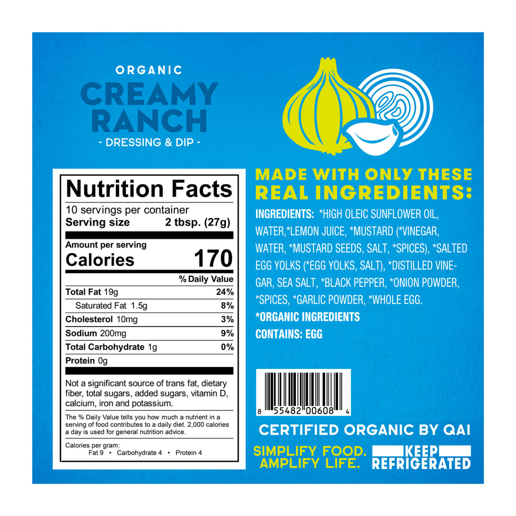 Tessemae's Organic Creamy Ranch Dressing - 10 fl oz Tessemae's Organic Creamy Ranch Dressing - 10 fl oz