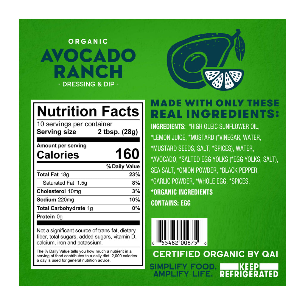 Tessemae's Organic Avocado Ranch Dressing - 10 fl oz Tessemae's Organic Avocado Ranch Dressing - 10 fl oz