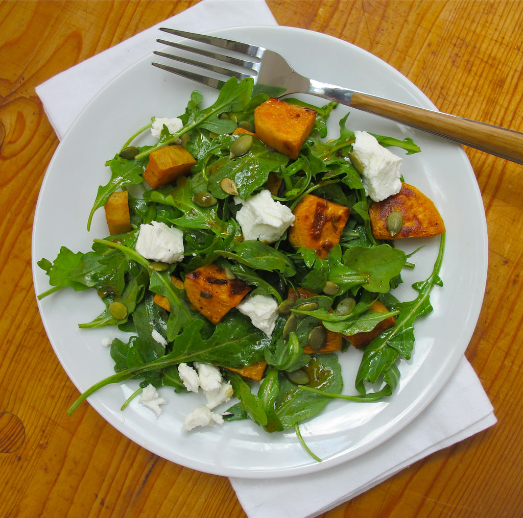 Arugula & Roasted Sweet Potato Salad