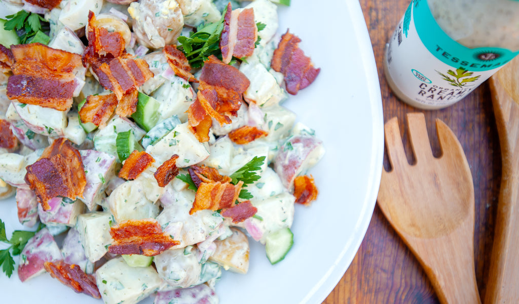 Bacon & Egg Potato Salad with Creamy Ranch