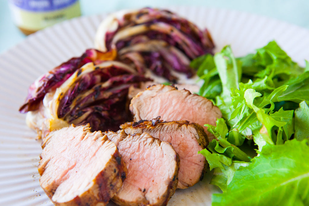 Grilled Pork Tenderloin & Radicchio