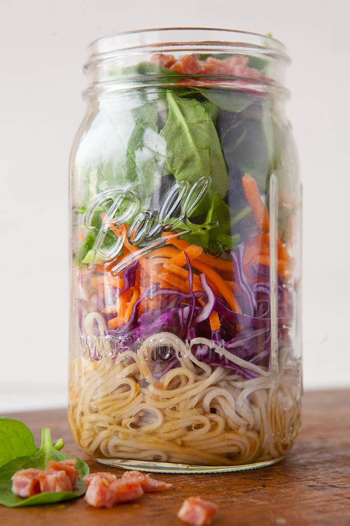 Soy Ginger Retro Recipe: Crunchy Soba Salad with Bacon