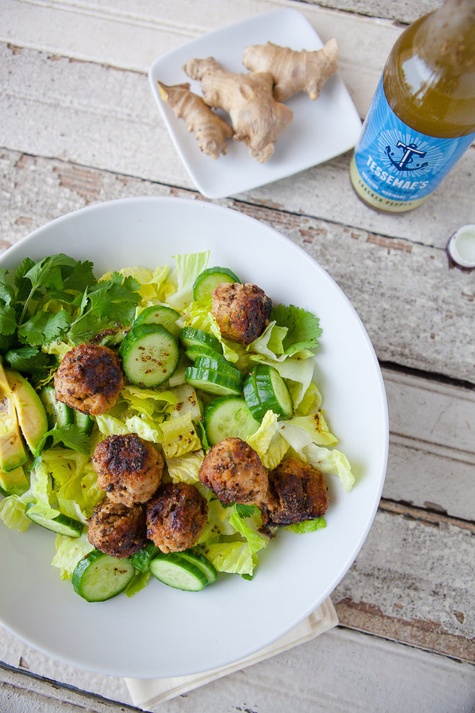 Ginger & Lemon Turkey Meatballs