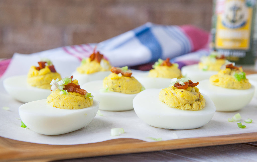 Bacon Creamy Ranch Deviled Eggs
