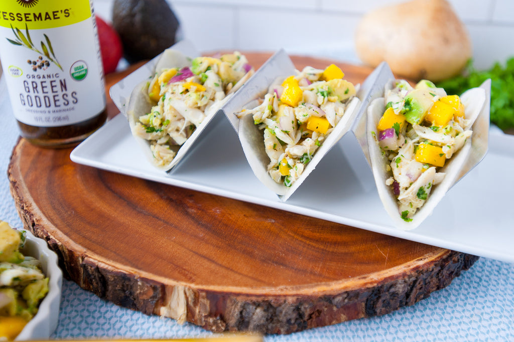 Crab, Mango & Avocado "Tacos"