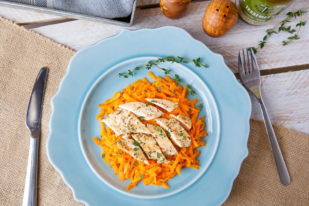 Carrot & Thyme Salad with Chicken