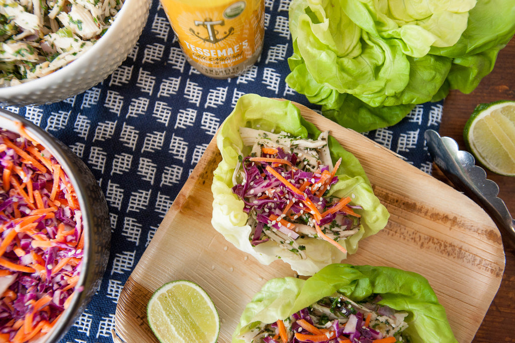 Asian-Inspired Chicken Lettuce Wraps