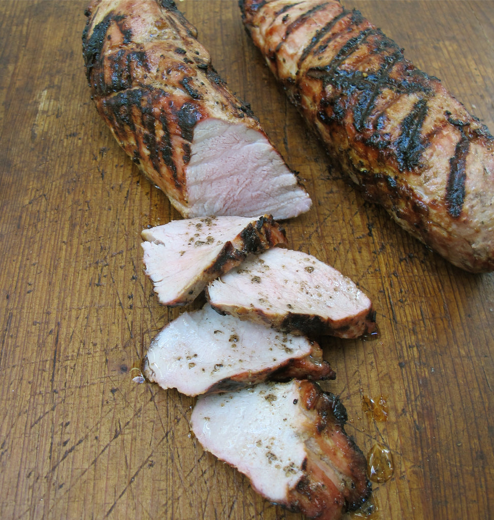 Grilled Cracked Pepper Pork Tenderloin