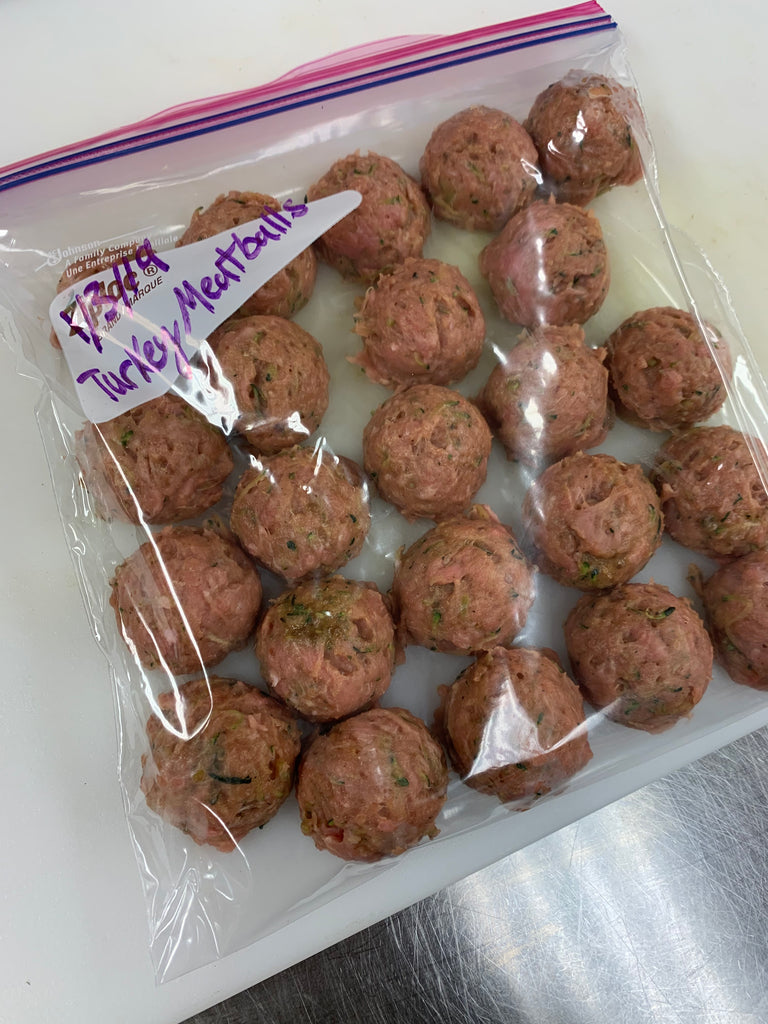 Garlicky Turkey & Veggie Meatballs