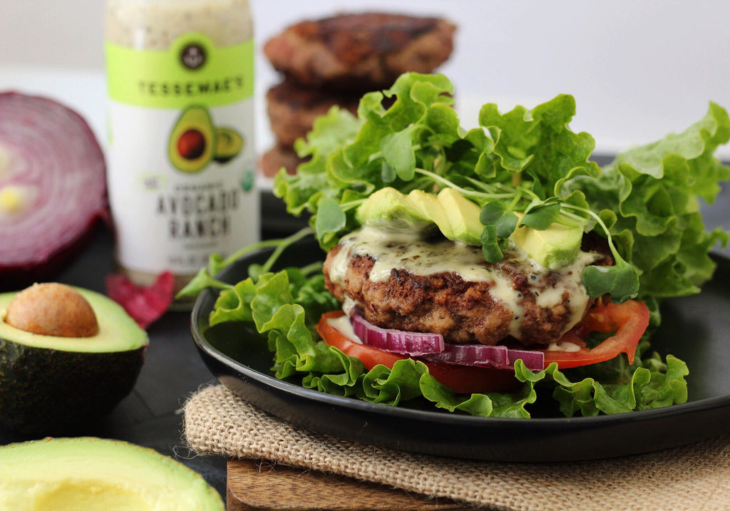 Juicy Avocado Ranch Burgers