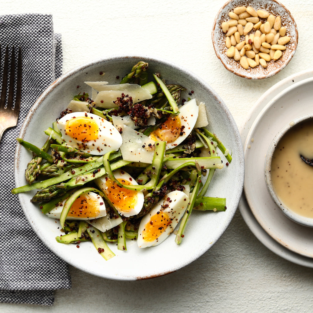 Shaved Asparagus Grain Bowls