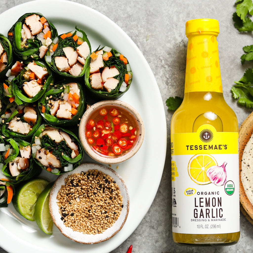 Chicken Banh Mi Collard Wraps