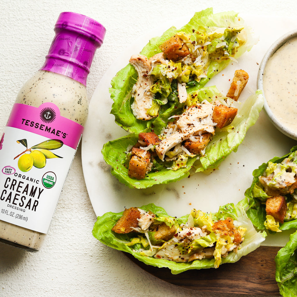 Caesar Salad Lettuce Cups