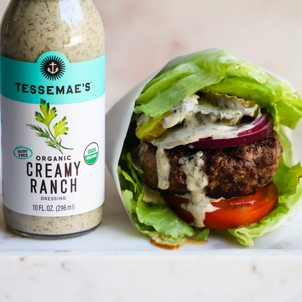 Creamy Ranch & Pickle Burgers