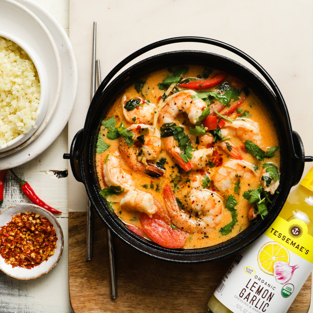 One Pot Thai Coconut Curry Shrimp