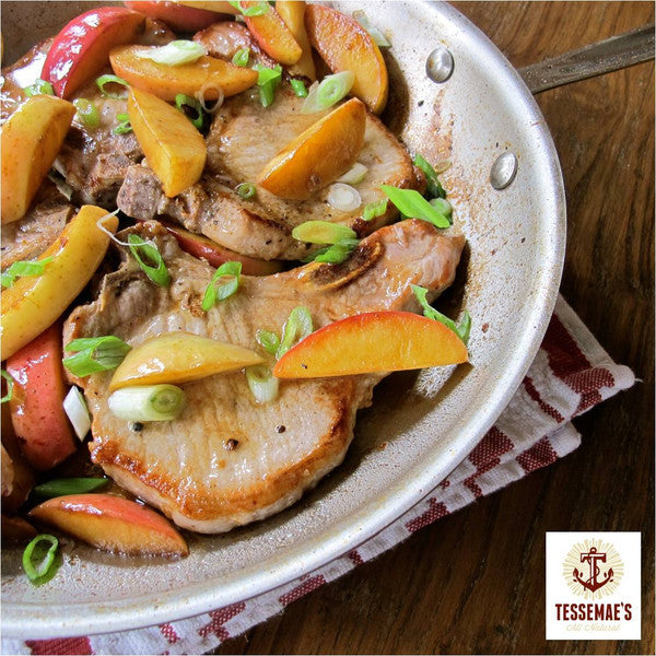Pork Chops with Soy Ginger Apples