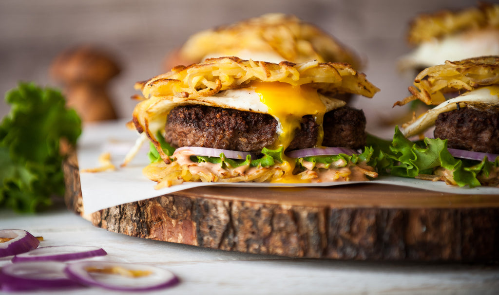 Burgers with Special Sauce & Potato "Buns"