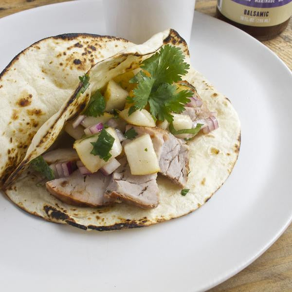 Roasted Pork Tacos with Pear Salsa