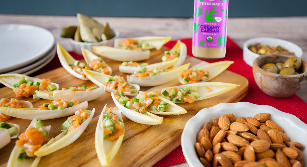 Smoked Salmon, Caesar & Endive Appetizer