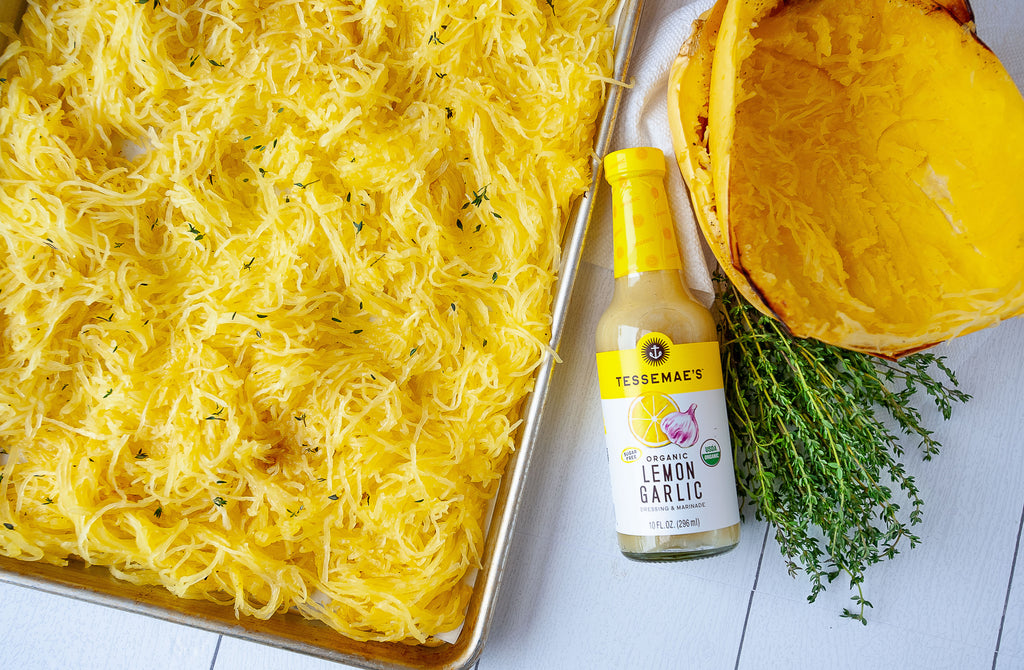 Big Batch Garlicky Spaghetti Squash