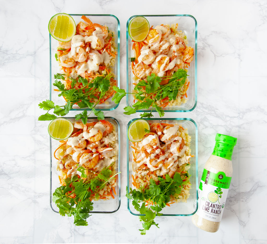 Cilantro Lime Shrimp Bowls