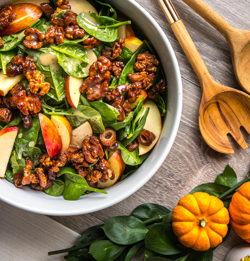 Apple, Date & Honeyed Walnut Salad