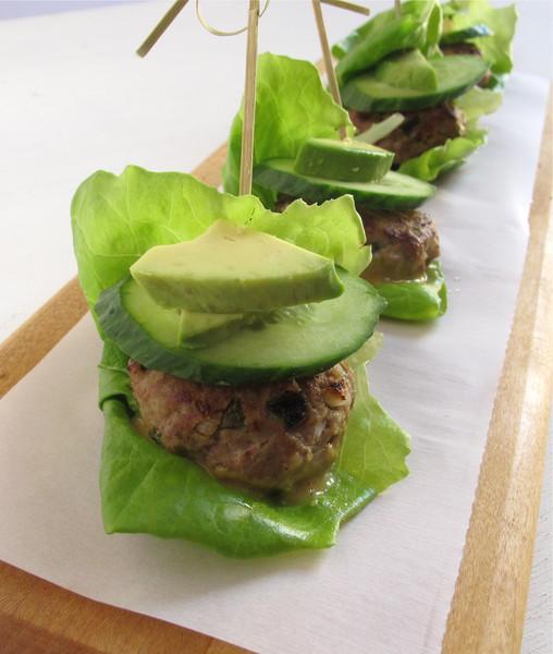 Turkey Sliders with Cucumber, Avocado & Honey Mustard