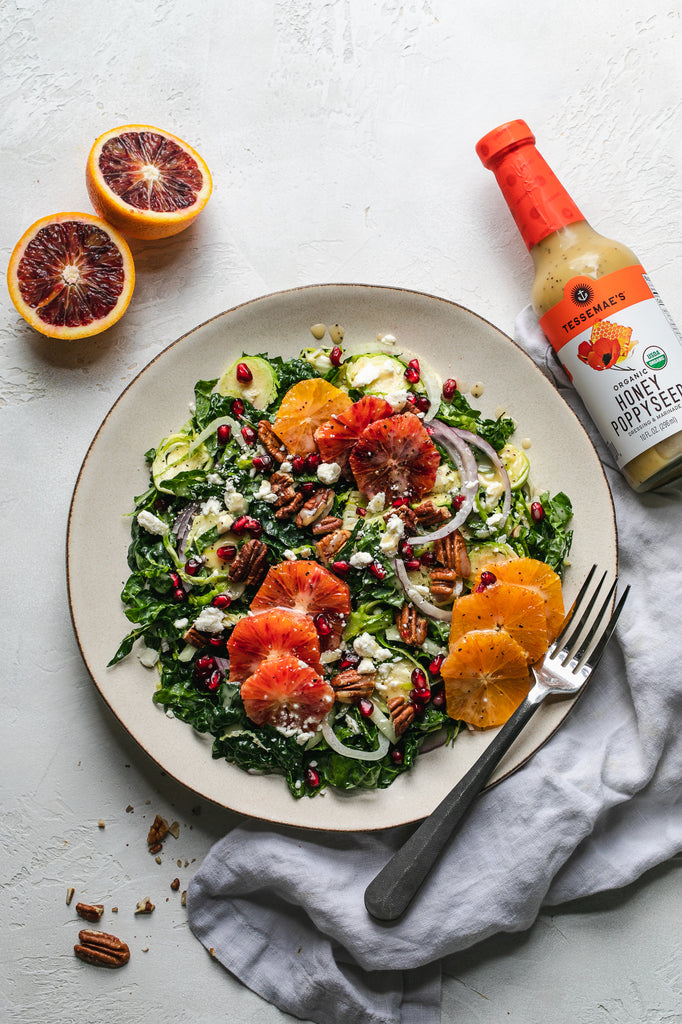 Winter Salad with Honey Poppyseed Dressing