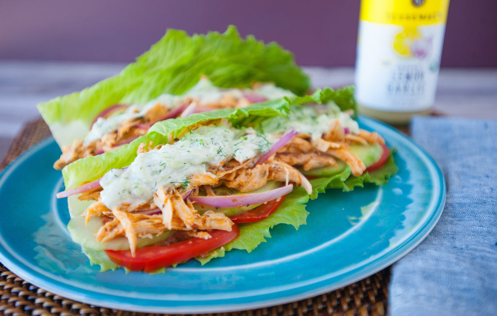 Chicken Gyro Lettuce Wraps