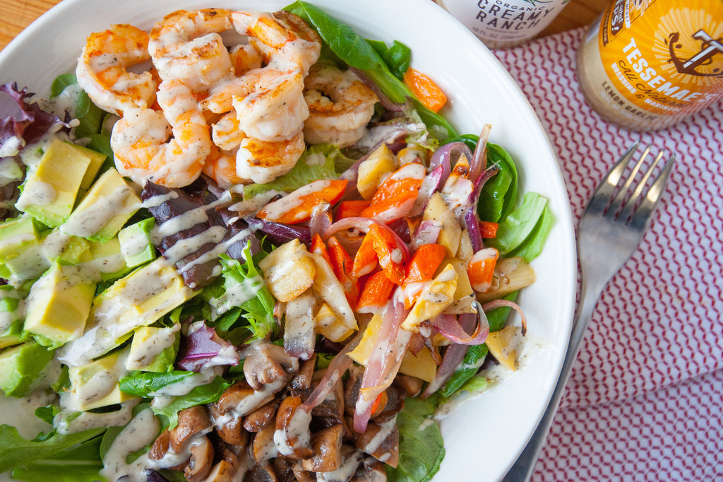 Shrimp & Roasted Veggie Bowl
