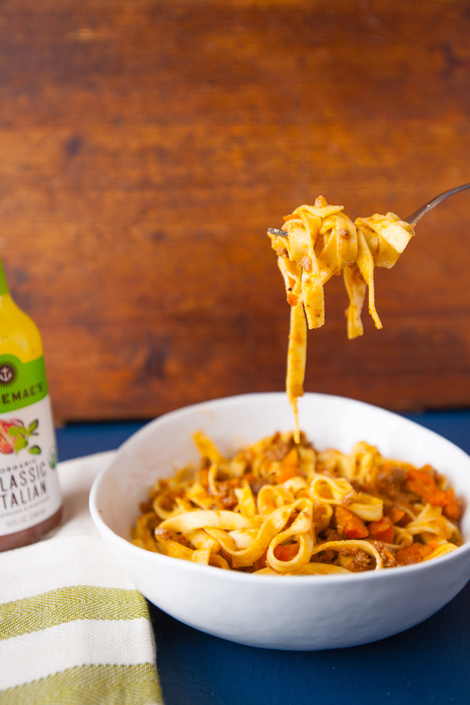 Bolognese Sauce with Paleo Fettuccine
