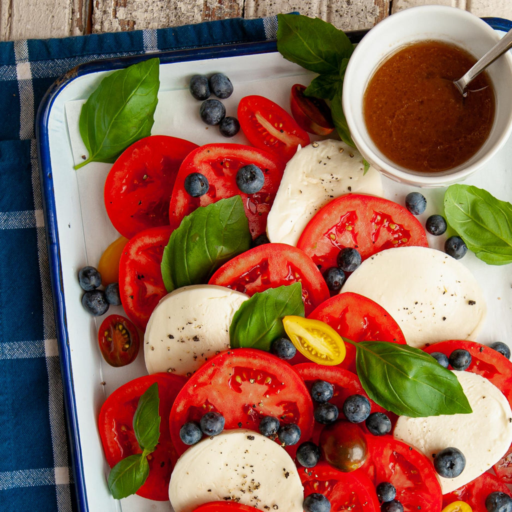 Red, White, & Blueberry Caprese