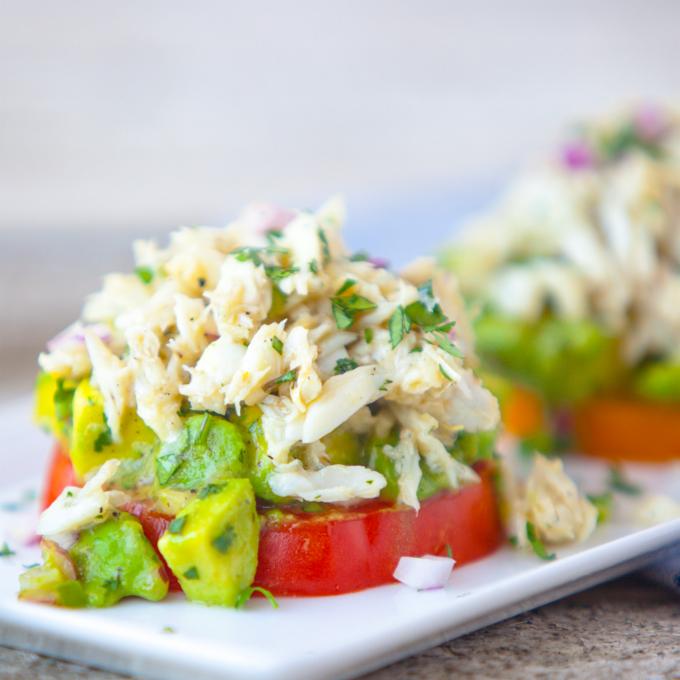 Heirloom Tomato, Avocado & Crab Salad