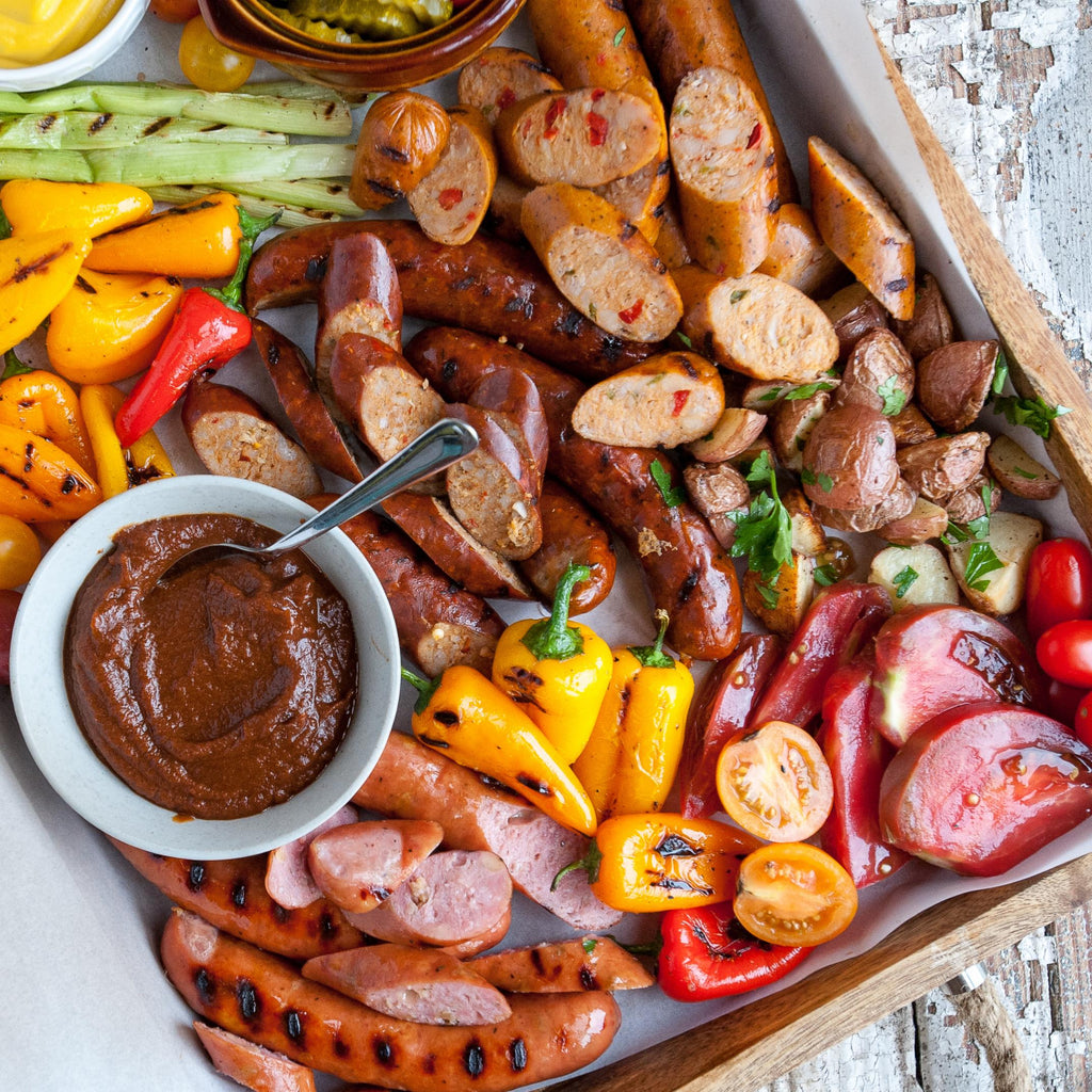 Grilled Sausage & Veggie Platter