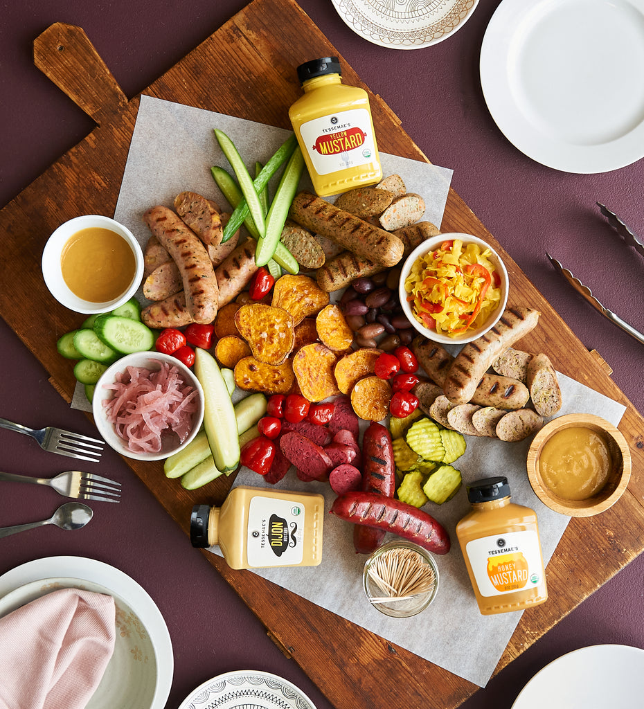 Winter Sausage & Mustard Platter
