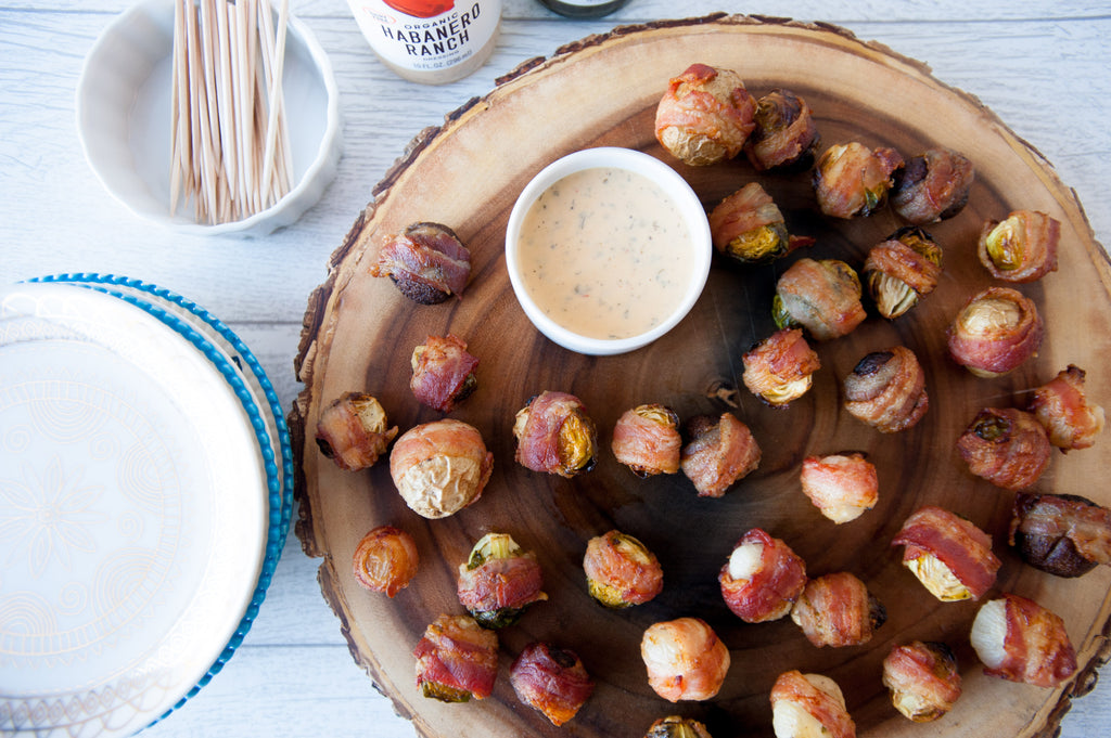 Bacon-Wrapped Veggies with Habanero Ranch Dip