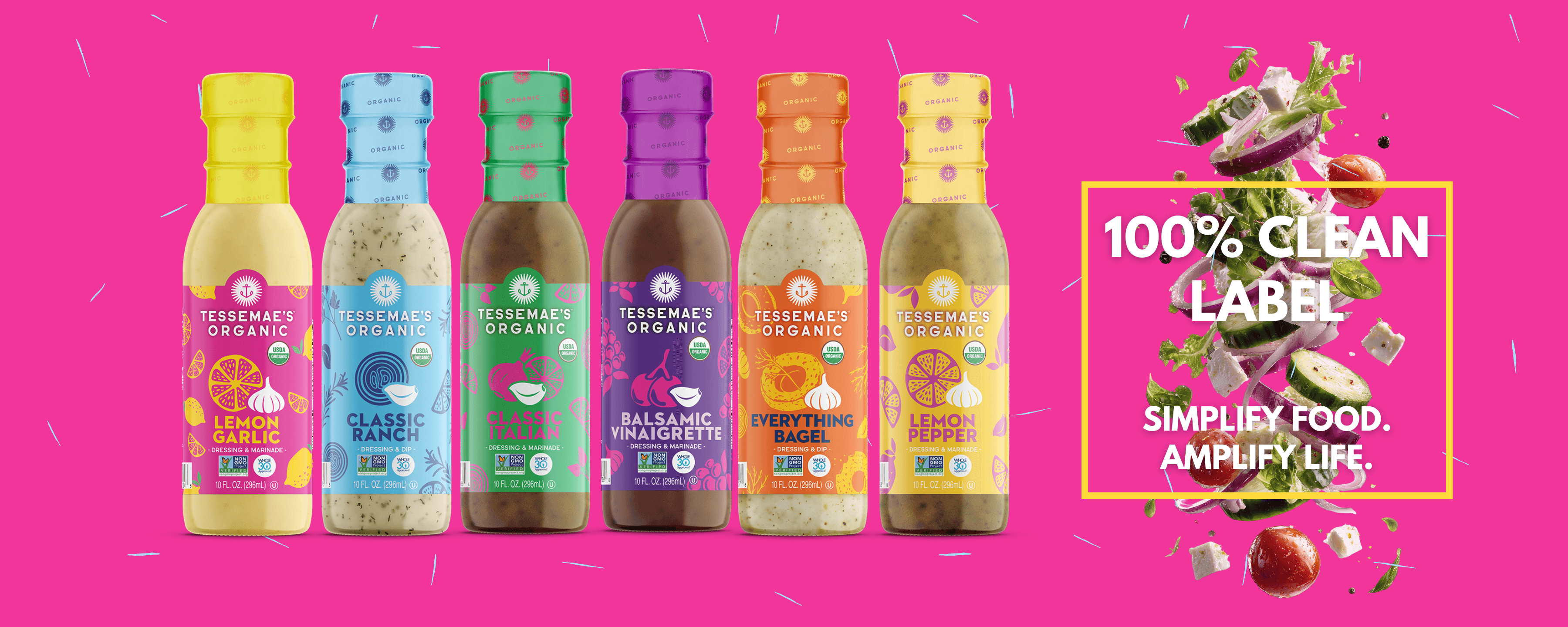 Tessemae's Organic Dressing and Marinades | Keto Friendly Whole30 Tessemae's Organic Dressing and Marinades | Keto Friendly Whole30