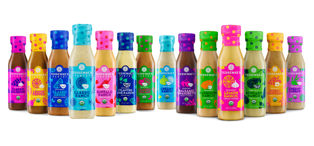Tessemae's full product line up with new label artwork