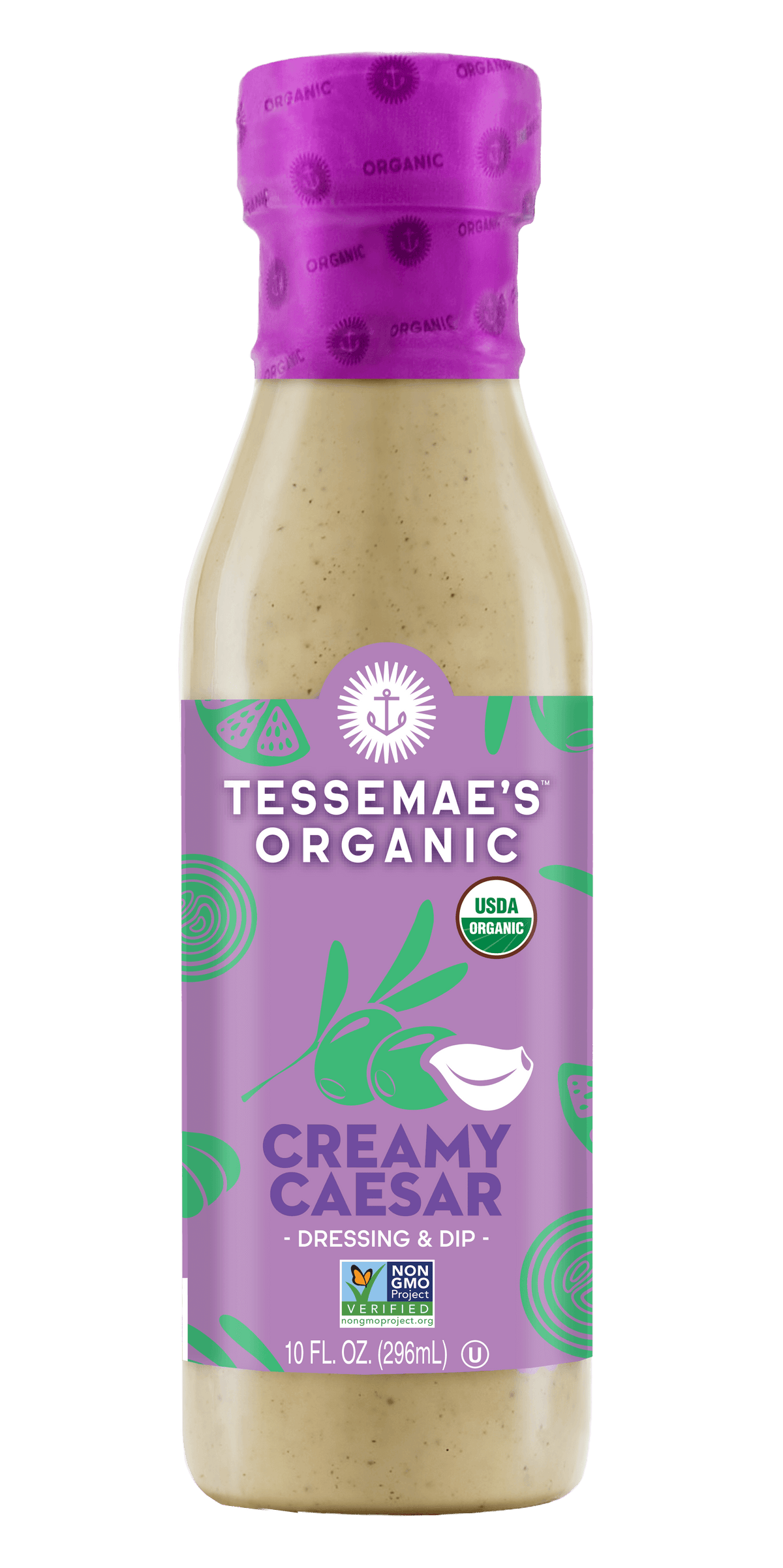 Organic Caesar Salad Dressing | Tessemae's Organic Creamy Caesar Dressing