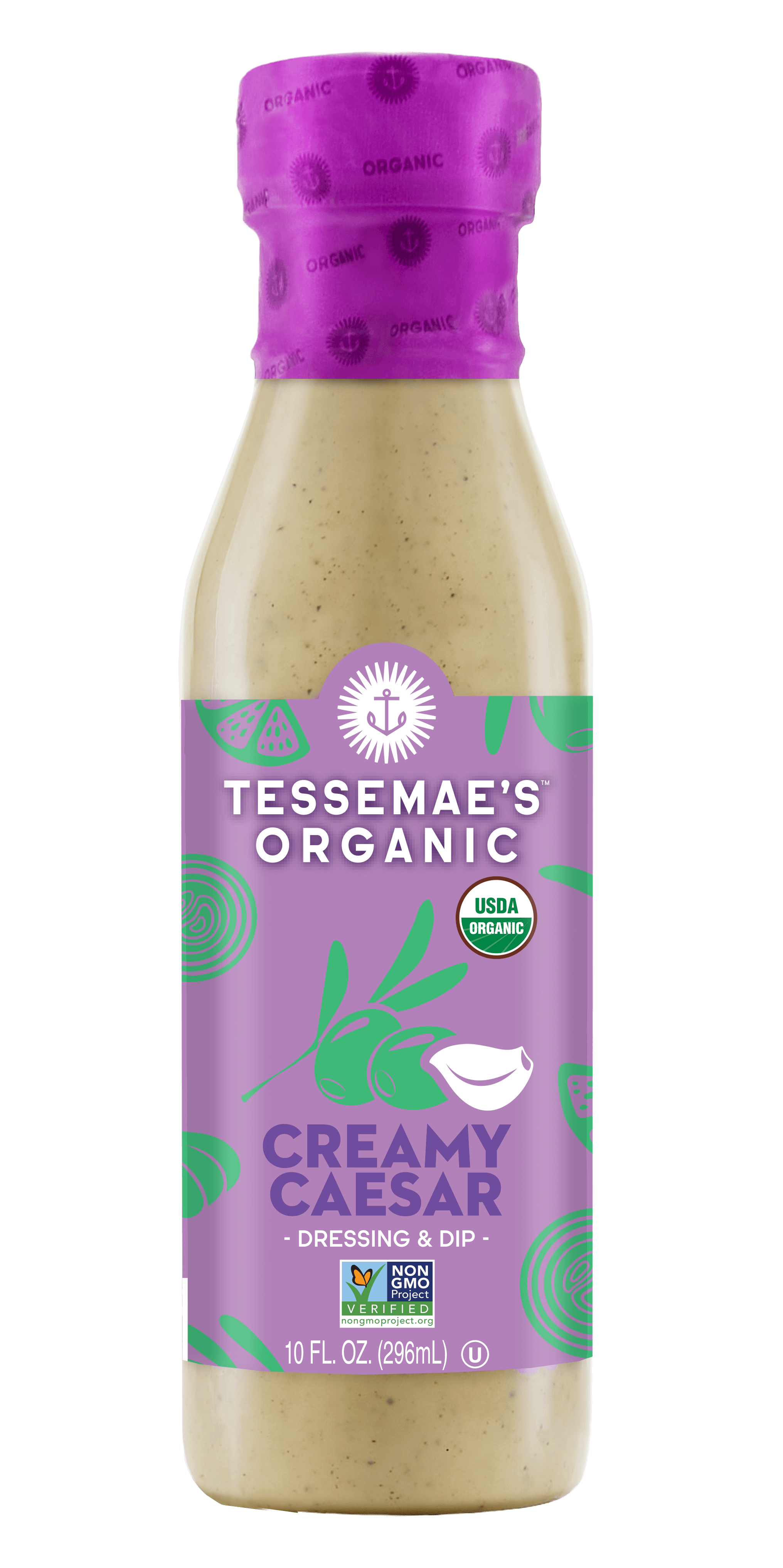 Organic Caesar Salad Dressing | Tessemae's Organic Creamy Caesar Dressing