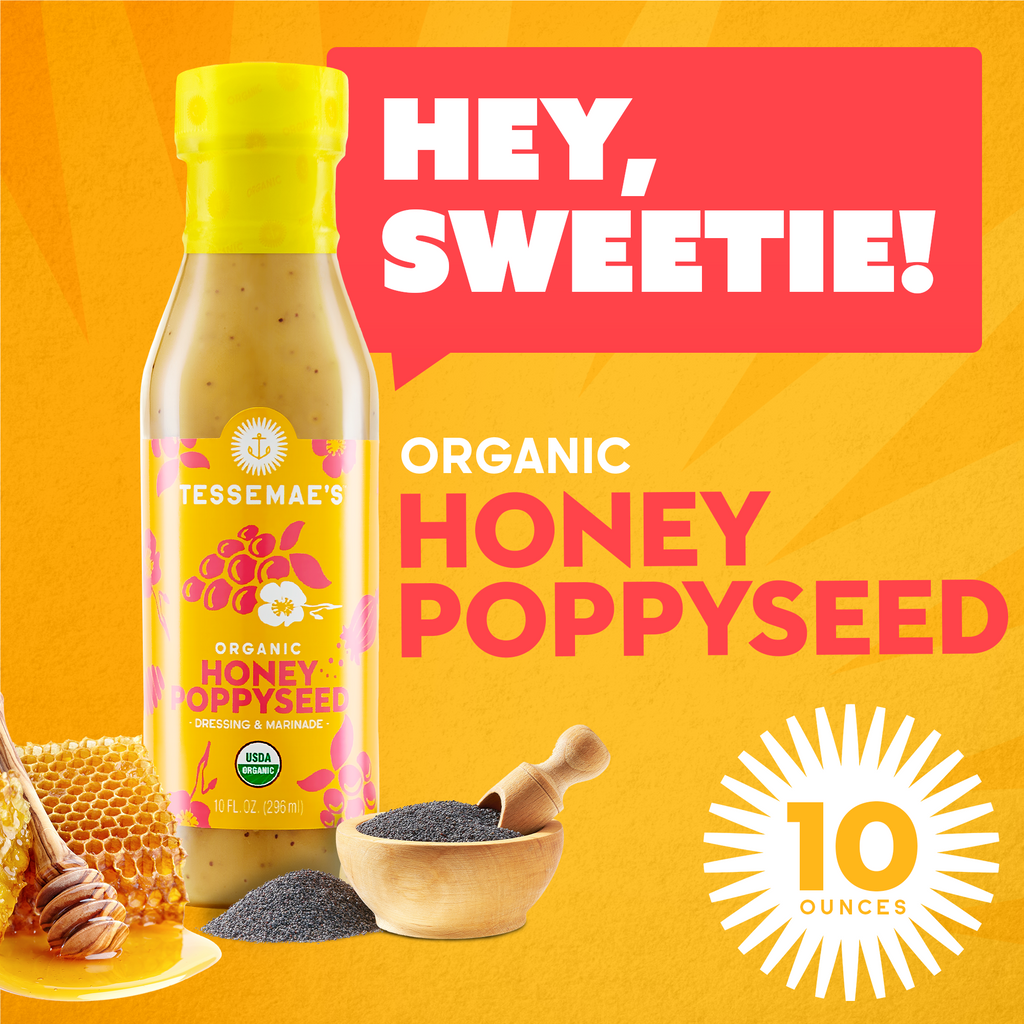 Organic Honey Poppyseed - Tessemae's All Natural